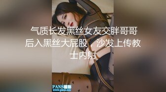  气质长发黑丝女友交胖哥哥后入黑丝大屁股，沙发上传教士内射