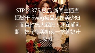 STP34375 极品 新闻主播直播被干 Swag极品大奶美少妇，而且性感大屁股！还在哺乳期，奶子很美奶头一挤就奶汁喷溅