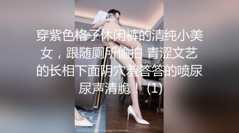 穿紫色格子休闲裤的清纯小美女，跟随厕所偷拍 青涩文艺的长相下面阴穴羞答答的喷尿 尿声清脆！ (1)