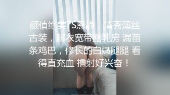 颜值绝美TS恩静，清秀薄丝古装，解衣宽带露乳房 漏苗条鸡巴，修长的白嫩腿腿 看得直充血 撸射好兴奋！