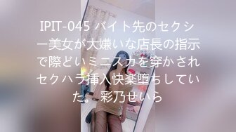 IPIT-045 バイト先のセクシー美女が大嫌いな店長の指示で際どいミニスカを穿かされセクハラ挿入快楽堕ちしていた。 彩乃せいら